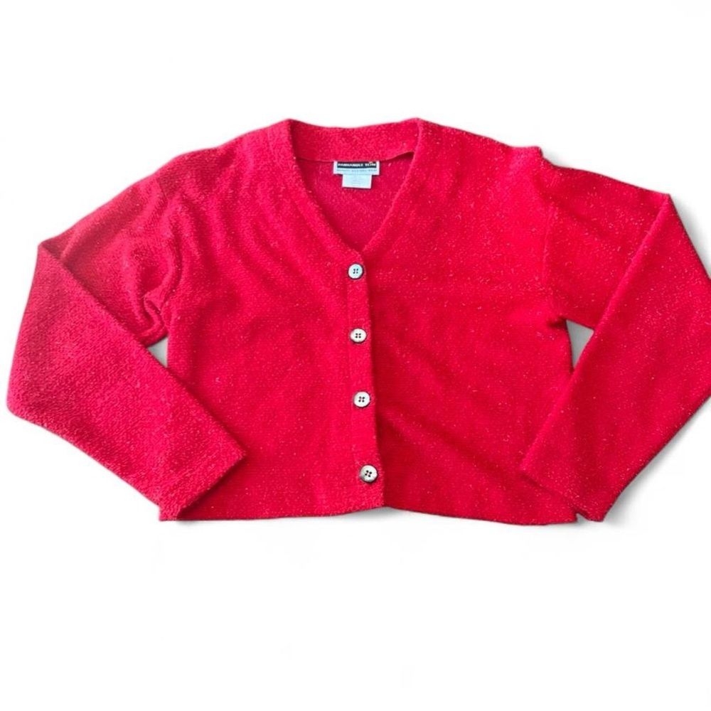 Vintage Panhandle Slim Red Western Wear sparkly sweater